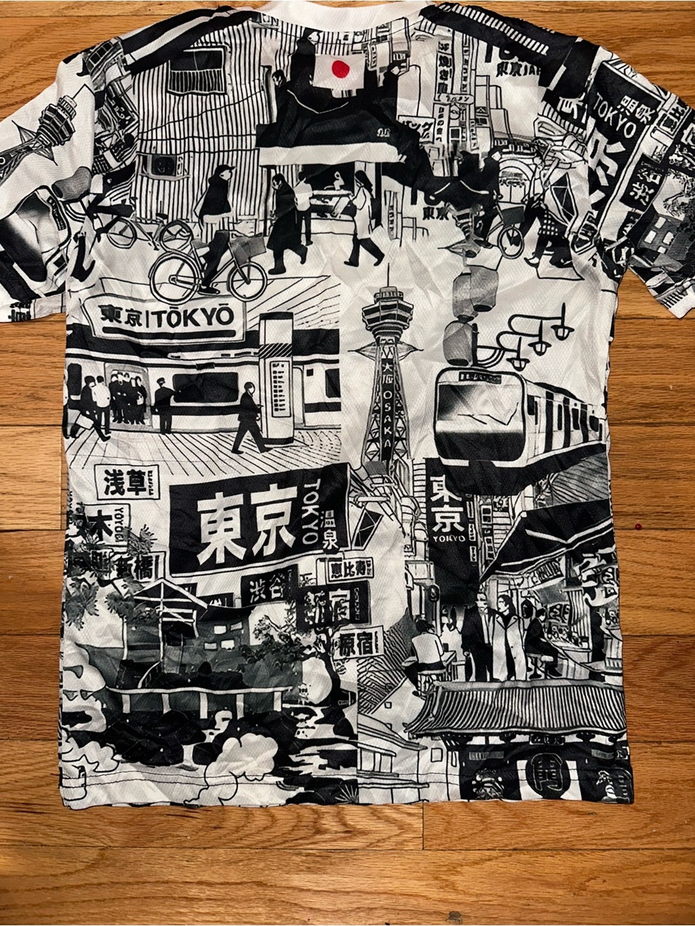 Tokyo Graphic Short-Sleeve Shirt - Black & White - Picture 3 of 4